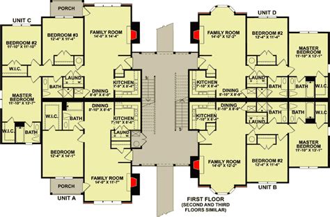 12-Unit Apartment Complex Plan - 83131DC | Architectural Designs ...