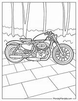 30 Harley Davidson Coloring Pages Free PDF Printables sketch template