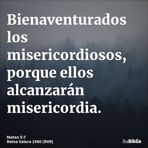 Mateo 5:7 - Su Biblia