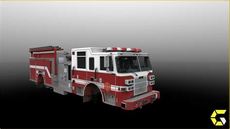 Fire truck Pumper - Driveable in Blueprints - UE Marketplace