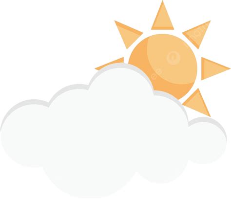 Sun Cloud Outline Forecast Design Vector, Outline, Forecast, Design PNG and Vector with ...