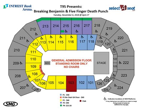 Seating Charts | Events & Tickets | INTRUST Bank Arena