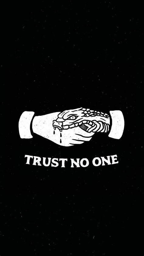 Trust no one | Tattoos, Skull art, Iphone wallpaper