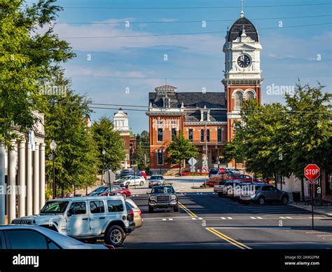 Newton County Courthouse in historic downtown Covington Georgia in the ...