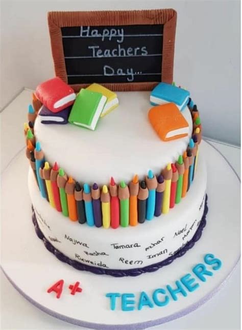 Teacher's day cake - Decorated Cake by jscakecreations - CakesDecor