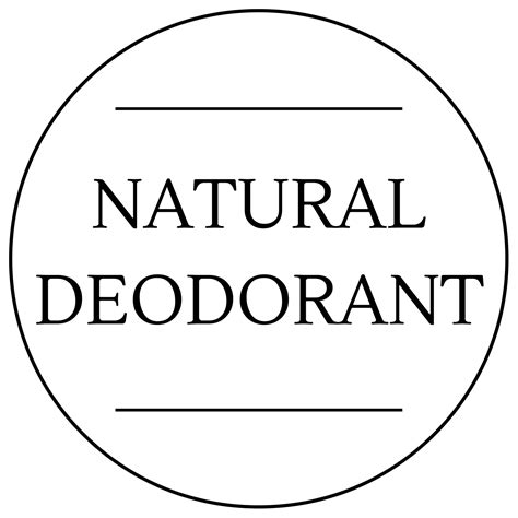 Natural Deodorant Label | Vitalia