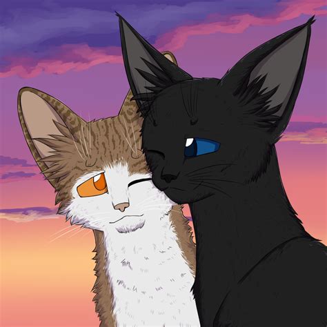 Crowfeather and Leafpool by Do-omed-Moon on DeviantArt