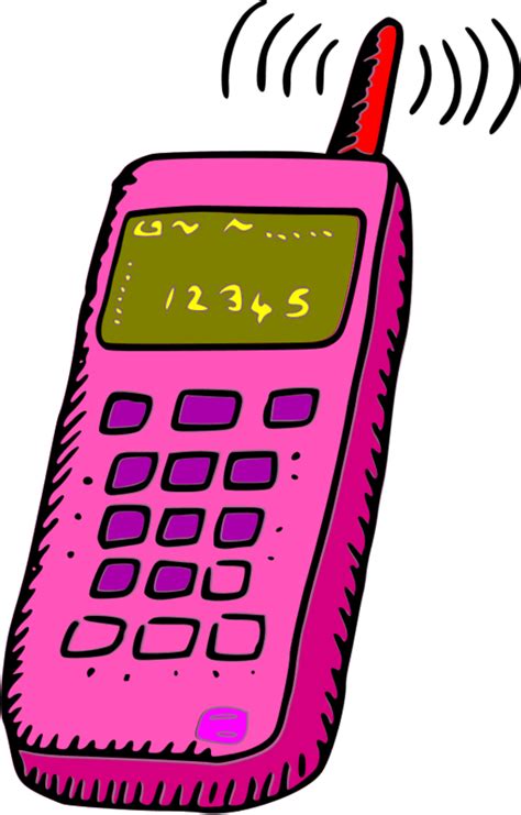 Telephone Clip art - Cell Cliparts png download - 600*938 - Free Transparent Telephone png ...