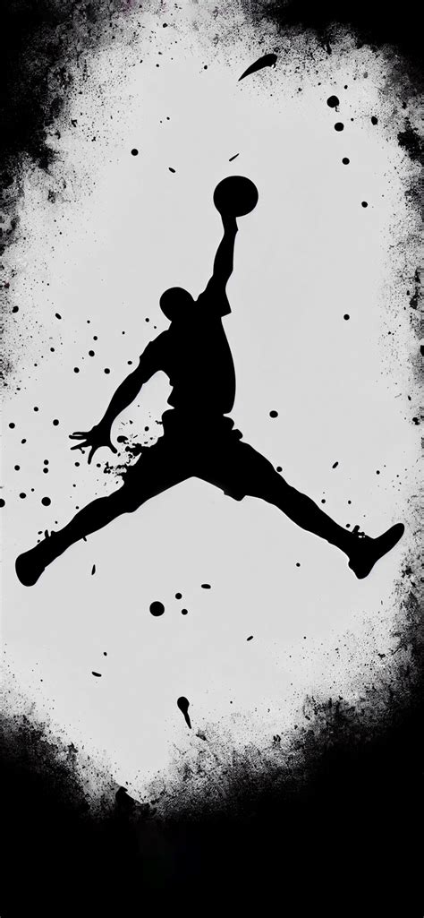 Air Jordan Logo Black and White Wallpapers - Jordan Wallpaper 🏀