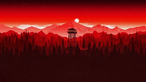 Red Firewatch [1920x1080] : r/wallpaper