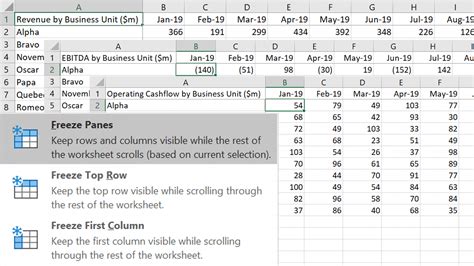 How to freeze panes across multiple Excel worksheets - Spreadsheet Vault