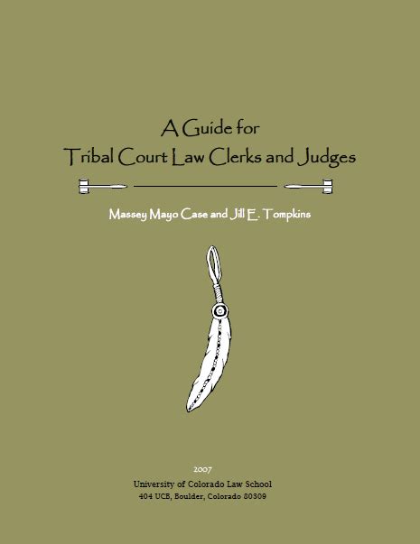 A Guide for Tribal Court Law Clerks and Judges - Tribal Youth Resource ...