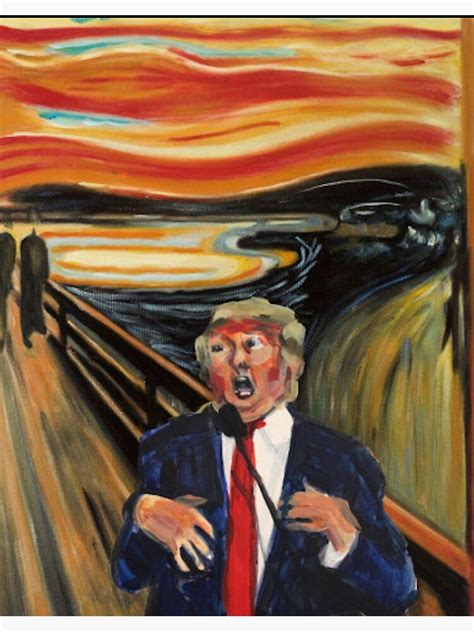 "Donald Trump The Scream Painting Edvard Munch mashup" Art Board Print for Sale by MindChirp ...