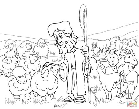 Parable Of The Lost Sheep Coloring Page Coloring Pages