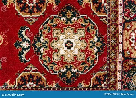 Oriental Persian Carpet Texture Background with East Patterns. Stock Image - Image of textile ...