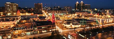 Kansas City Plaza Lights Panorama