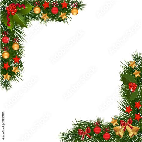 Christmas Garland Border - Buy this stock vector and explore similar vectors at Adobe Stock ...