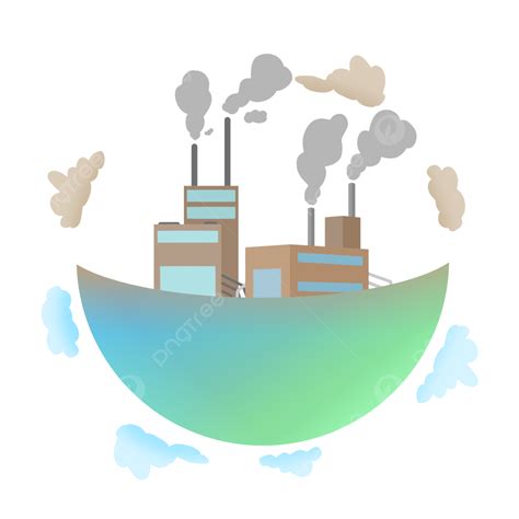 Green Earth And Factory Pollution, Earth, Nature, Pollution PNG Transparent Clipart Image and ...