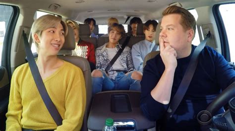 Watch BTS Cram into Carpool Karaoke on Corden