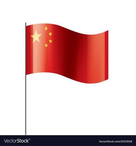 China flag Royalty Free Vector Image - VectorStock