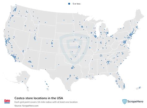 Map Showing All 612 Costco Store Locations In The US - Brilliant Maps