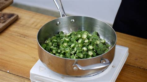 Fried Okra With Spices (Cook Without Slime)