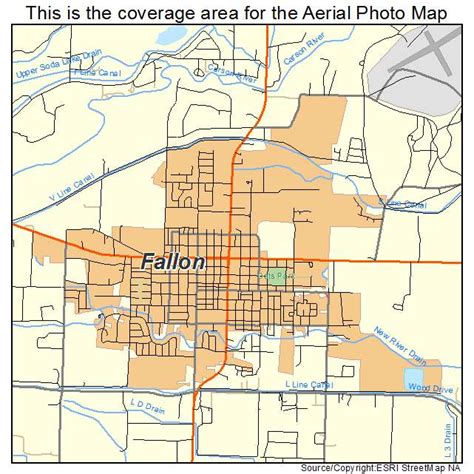 Aerial Photography Map of Fallon, NV Nevada