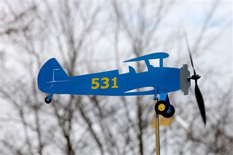 Stearman Model 75 Biplane Airplane Weathervane Whirligig Made - Etsy Canada