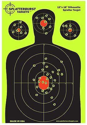 Targets For Shooting Range Paper Gun Target Practice Silhouette 12 x 18 ...