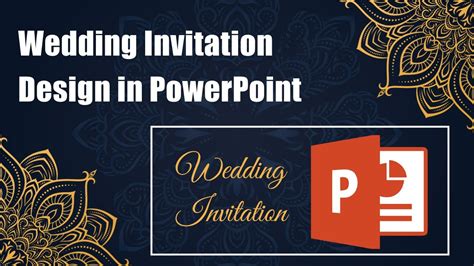 Wedding Invitation Design in PowerPoint | PowerPoint Tutorial I Make Wedding Invitation in PPT ...