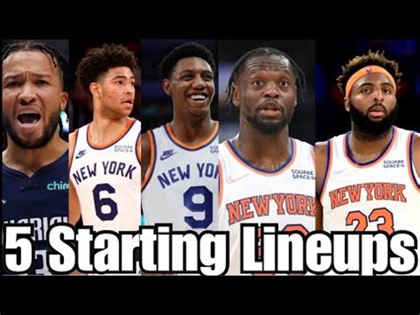 5 Knicks starting lineups for the 2022-23 NBA season - YouTube