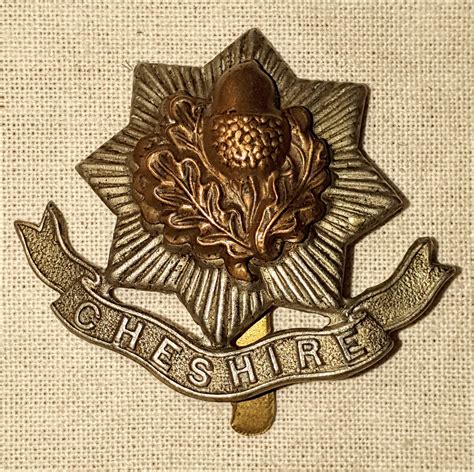 Original WW1 Cheshire Regiment cap badge | njmilitaria