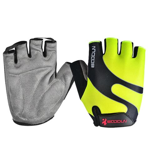 Mens Lycra Bicycle Gloves Half Finger Riding Cycling Silicone Bike Gloves Mountain Sports Glove ...