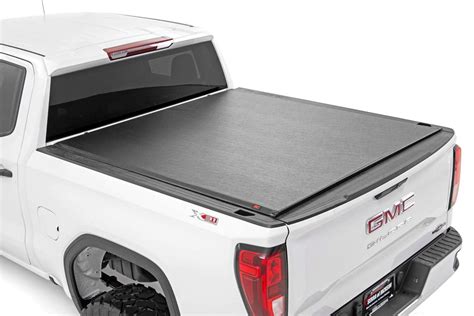 Rough Country Soft Roll Up Bed Cover | 5’8″ Bed | Chevy/GMC 1500 (19-23 ...