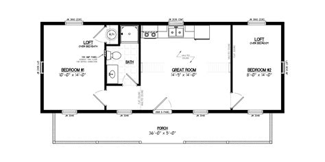 16 X 24 Loft Cabin Floor Plans | Review Home Co