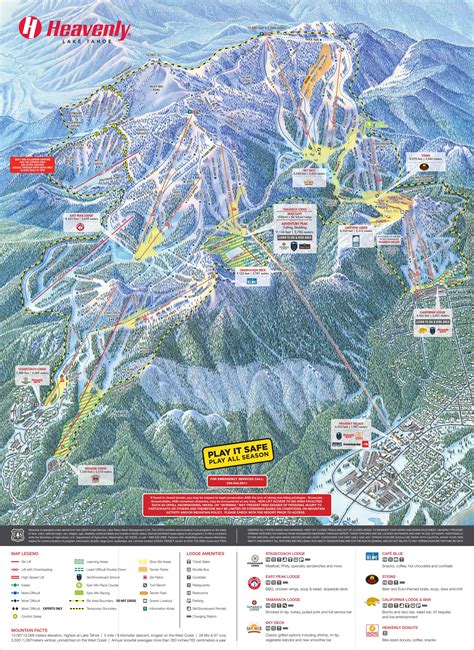 Heavenly Mountain Resort Ski Map - skiflicks.com