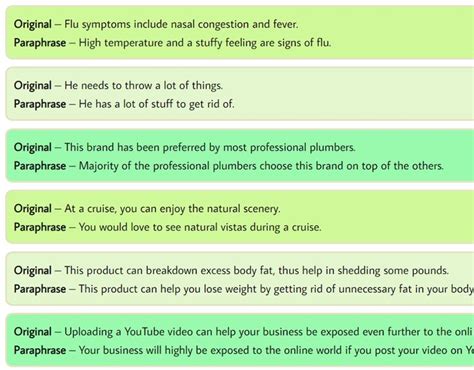 Top Simple Paraphrasing Examples | Sentence examples, Paraphrase, Essay writing skills