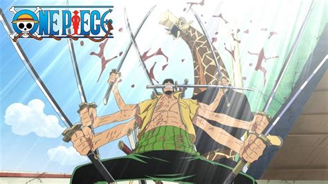 Zoro vs Kaku | Nine Sword Style: Asura Silver Mist | One Piece - YouTube