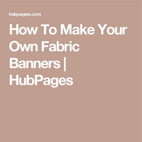 How To Make Your Own Fabric Banners | Fabric banner, Church banners ...