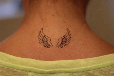 59 Wonderful Wings Neck Tattoos