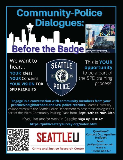 Sign-Up for Seattle University's 'Before The Badge' Community-Police ...