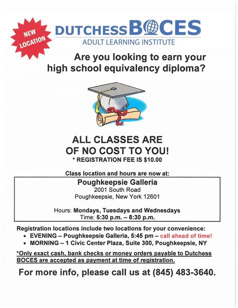 Dutchess BOCES - High School Equivalency Program - Poughkeepsie Galleria