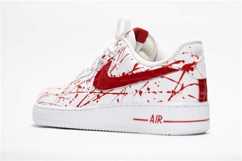 Nike Air Force 1 White PRM Custom 'Bloodyz' Edition