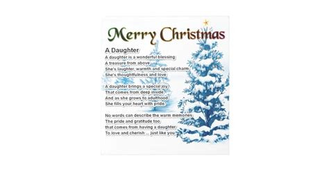 Daughter Poem - Christmas Design Notepad | Zazzle