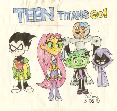 Teen TItans Go! Drawing by Pichu8boy2Arts on DeviantArt