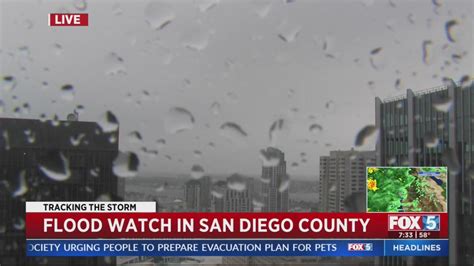 Flood Watch in San Diego County