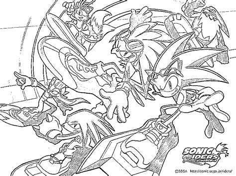 Sonic-riders group lineart by disneylouis on DeviantArt