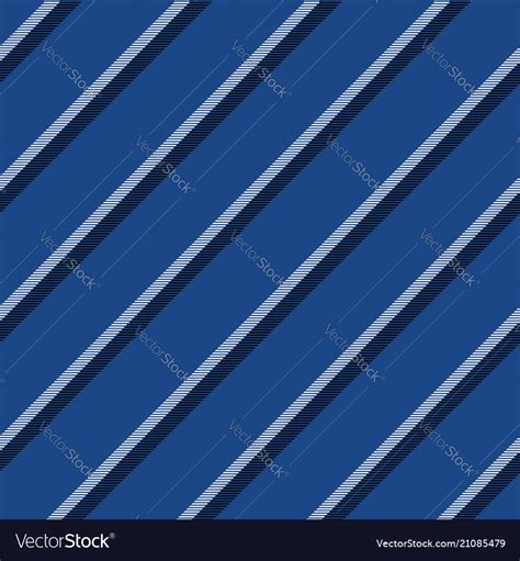 Blue striped background diagonal fabric texture Vector Image