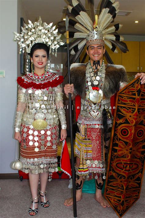 Classy Iban Traditional Costume from Sarawak Borneo