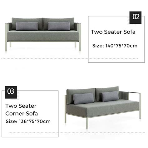 Industrial Upholstered Patio Furniture Set – CharmyDecor